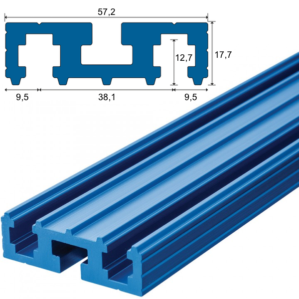 Фото Направляющая алюм. Klamp Track L=827,3 мм в интернет-магазине ToolHaus.ru